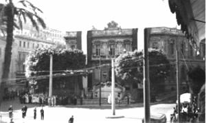 MH b- 078- Place Kleber et prefecture- Mitterand 10-10-54